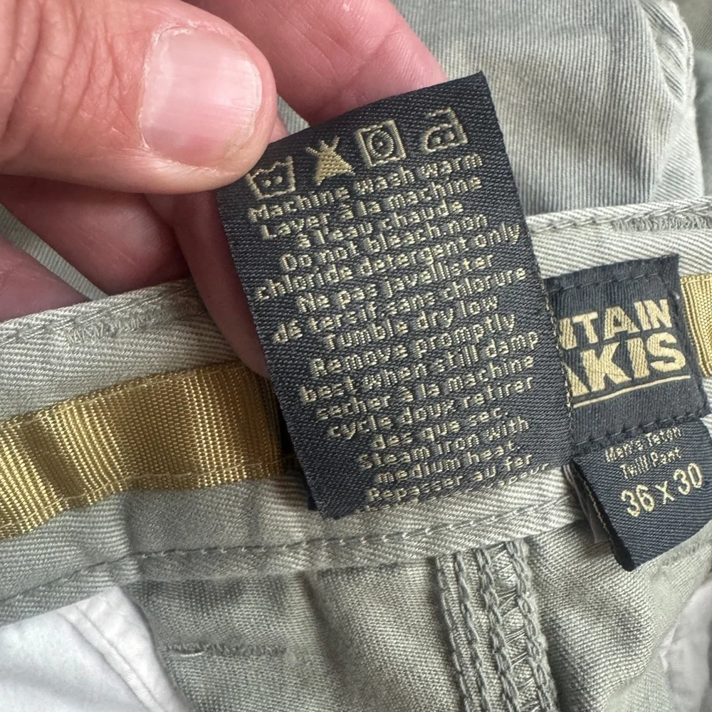 Mountain Khakis Men’s Teton Twill Pants 36x30 Sage Green 100% Cotton Outdoor - Picture 8 of 8